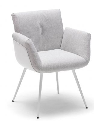 Alvo Armchair with Tubular metal frame Cor